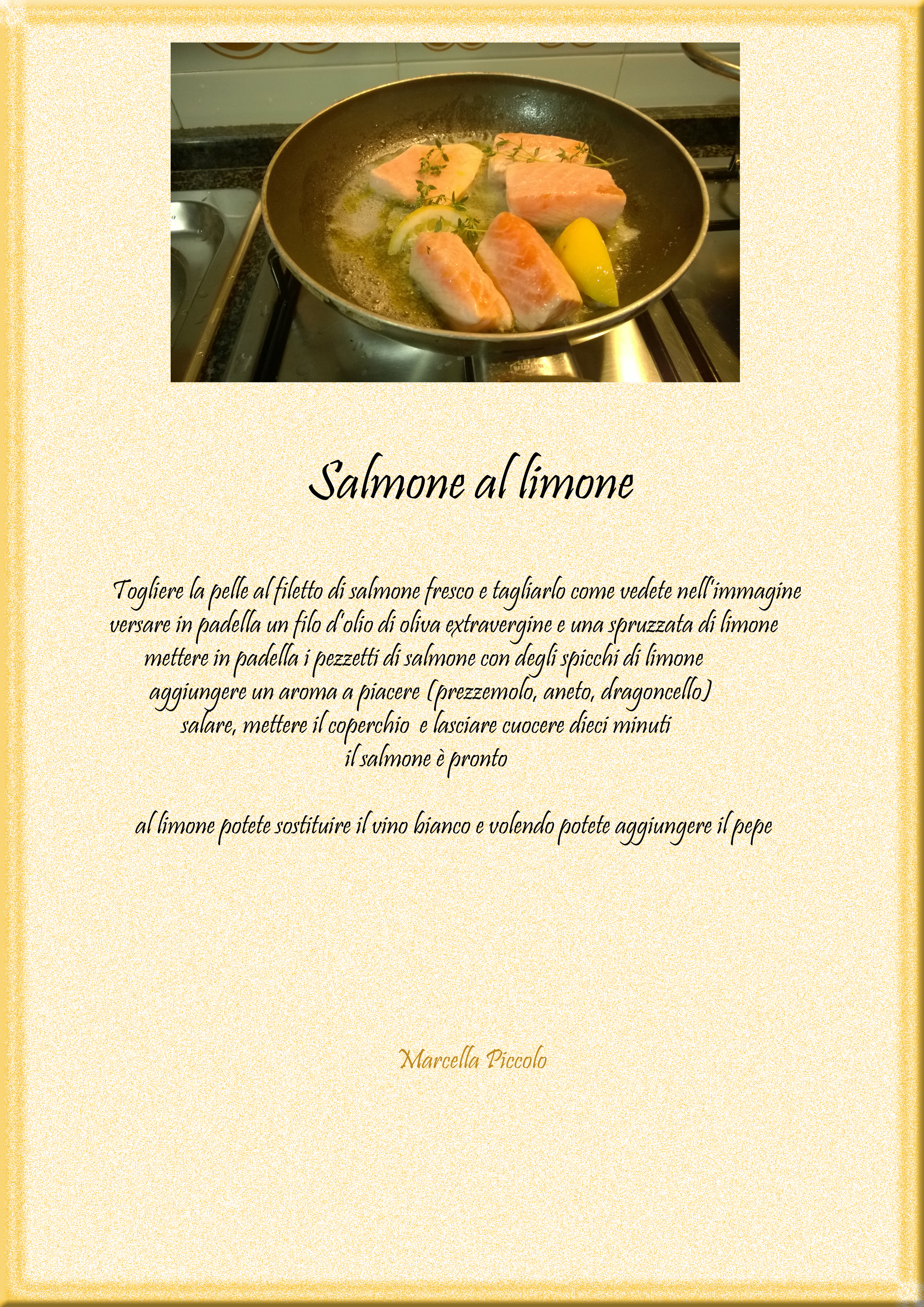 Salmone al limone